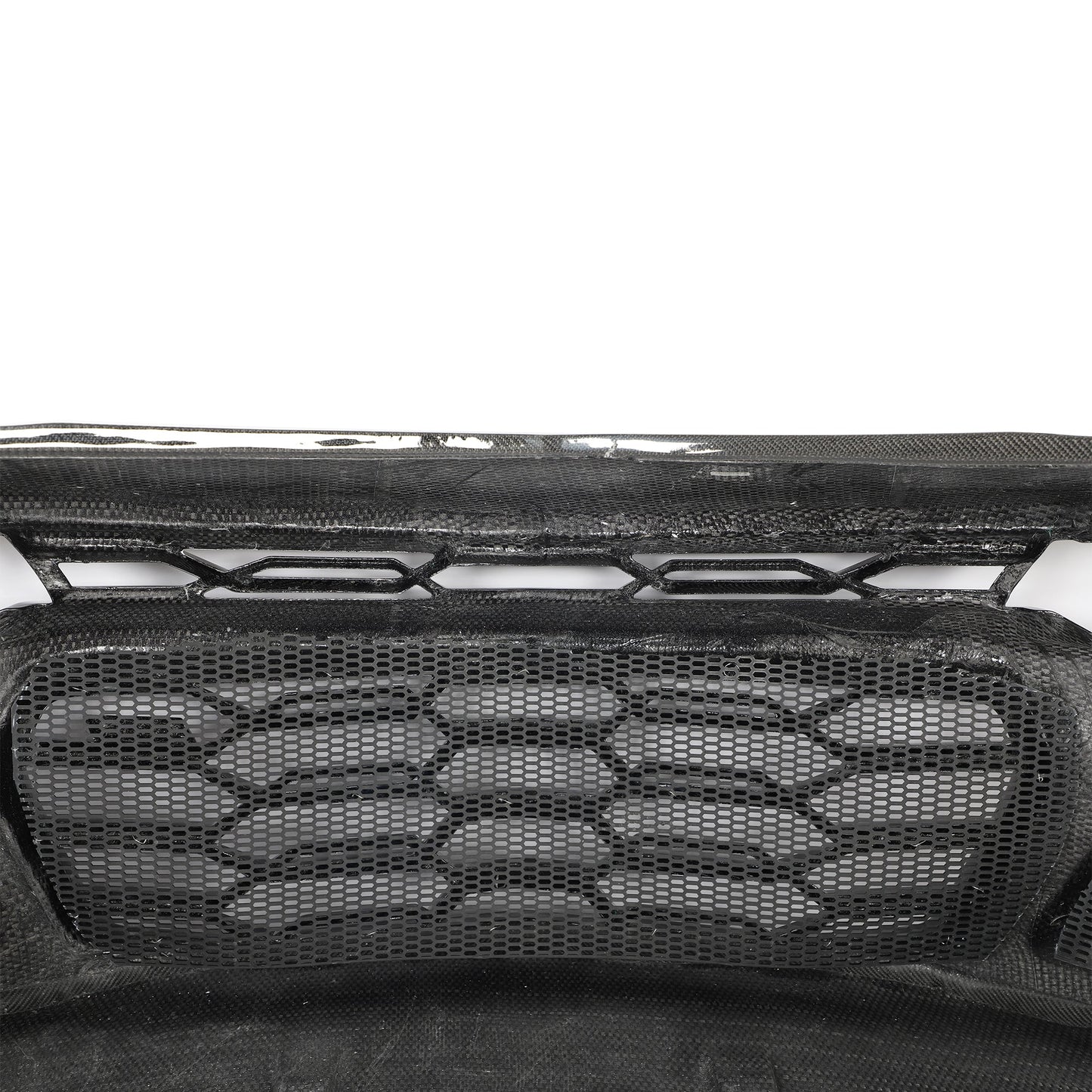 2010-2015 Chevy Camaro Black Panther 1PC Full Gloss Carbon Fiber Track Package Front Bumper Conversion