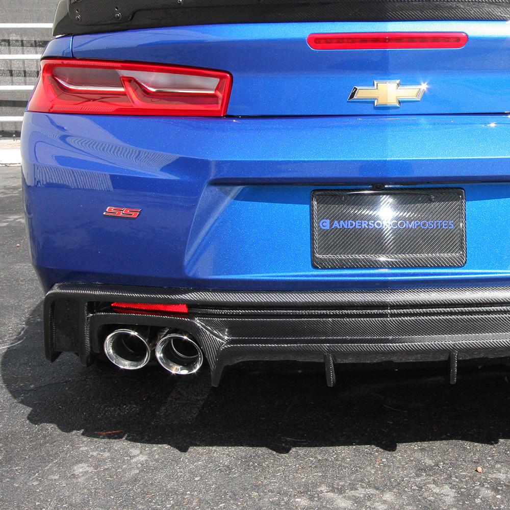 2016-2024 CHEVY CAMARO TYPE-AZ CARBON FIBER REAR DIFFUSER FOR SS, RS & LT