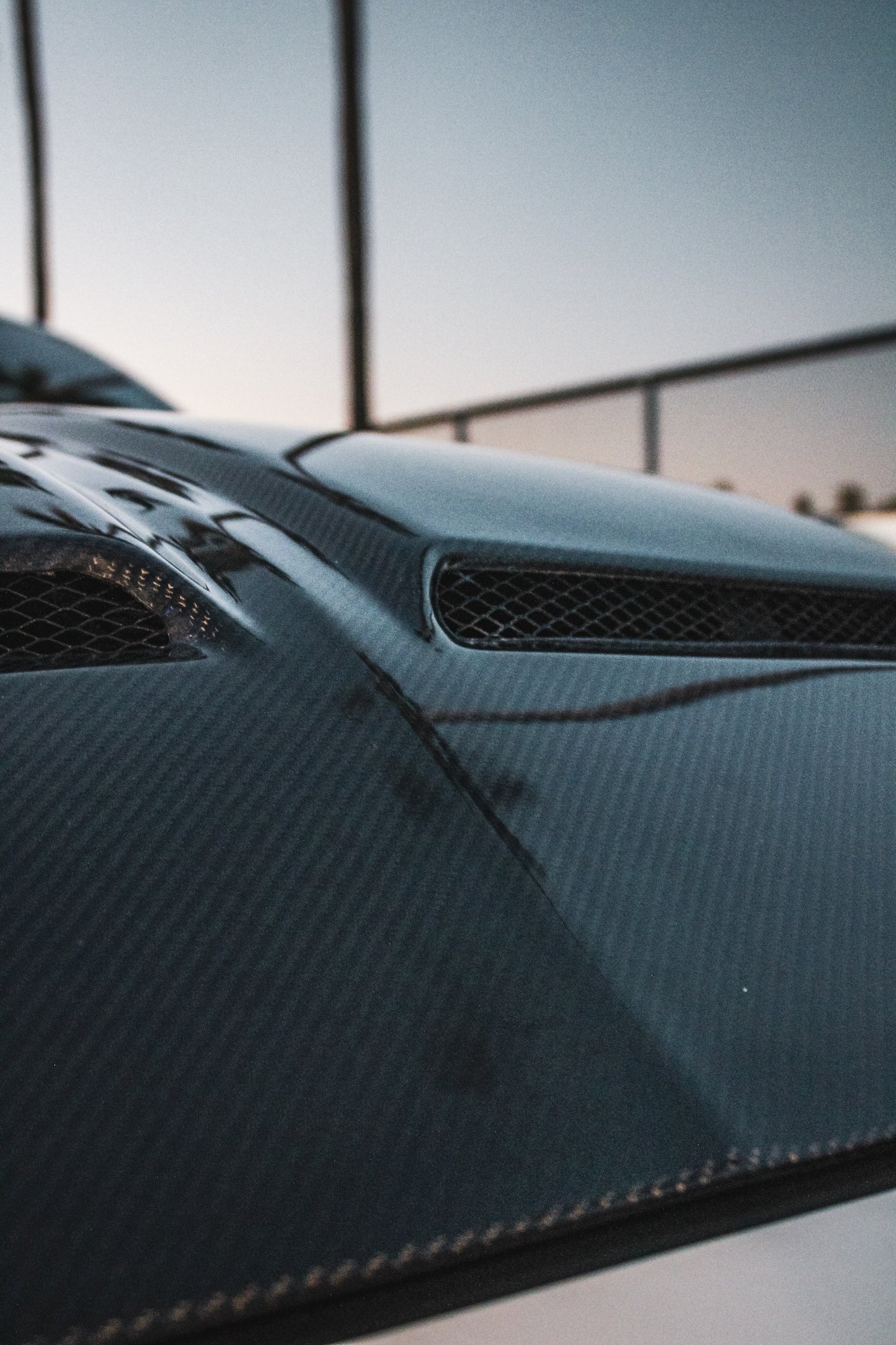 MUSTANG SUPER SNAKE CARBON FIBER HOOD