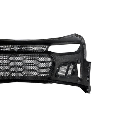 2017-2025 Chevy Camaro ZL1 Black Panther 1PC Full Gloss Carbon Fiber Track Package Front Bumper Conversion