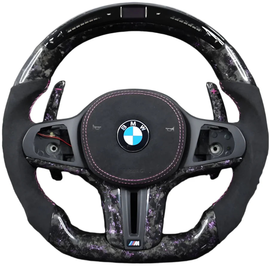 CUSTOM LED CARBON FIBER STEERING WHEEL