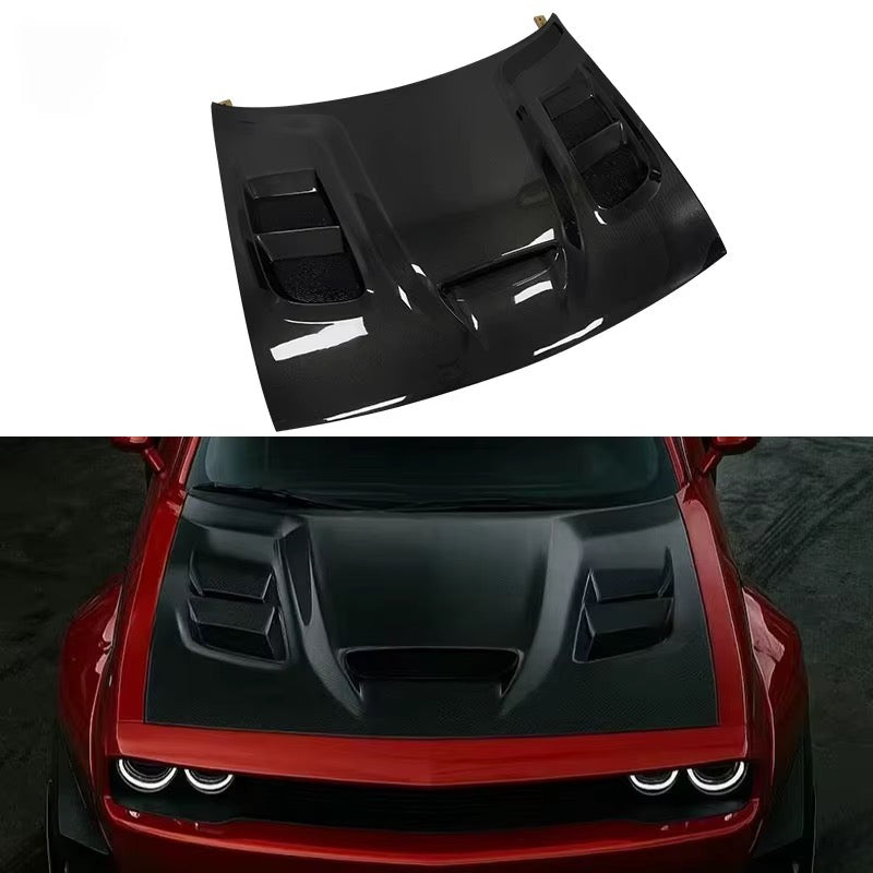 2008-2023 CHALLENGER TF STYLE FIBER HOOD