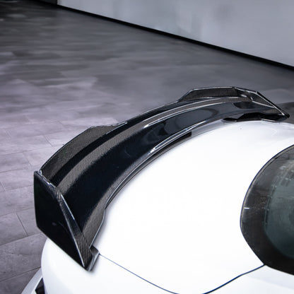 2024+ Mustang S650 Dark Horse Rear Spoiler Gloss Carbon Fiber 2pcs