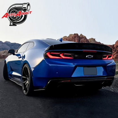 2016-2018 CHEVY CAMARO UMBRA LED TAILLIGHTS GLOSS BLACK/SMOKE LENS