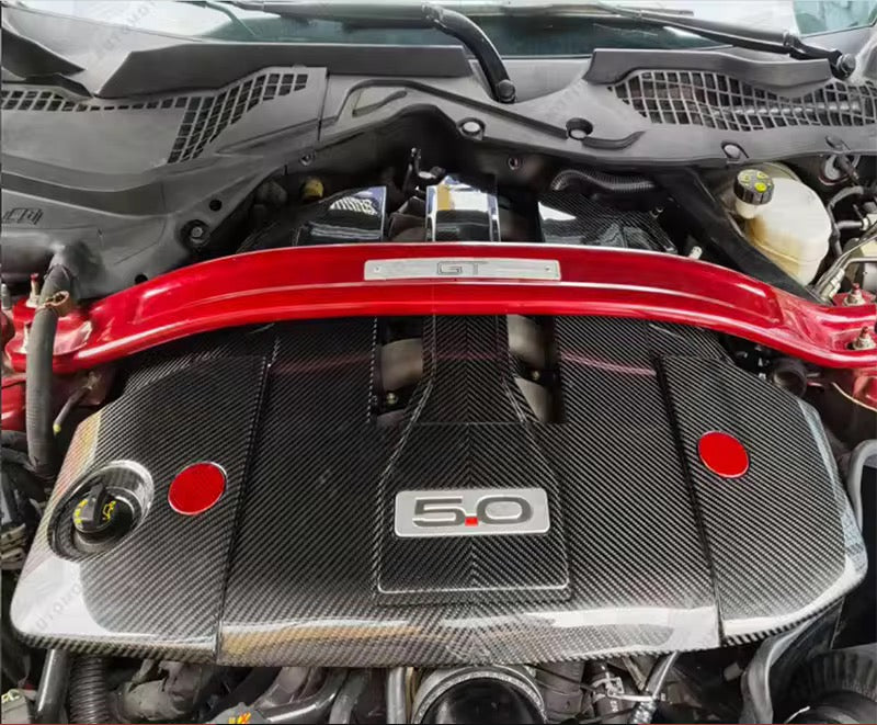 2018-2023 MUSTANG CARBON FIBER ENGINE COVER