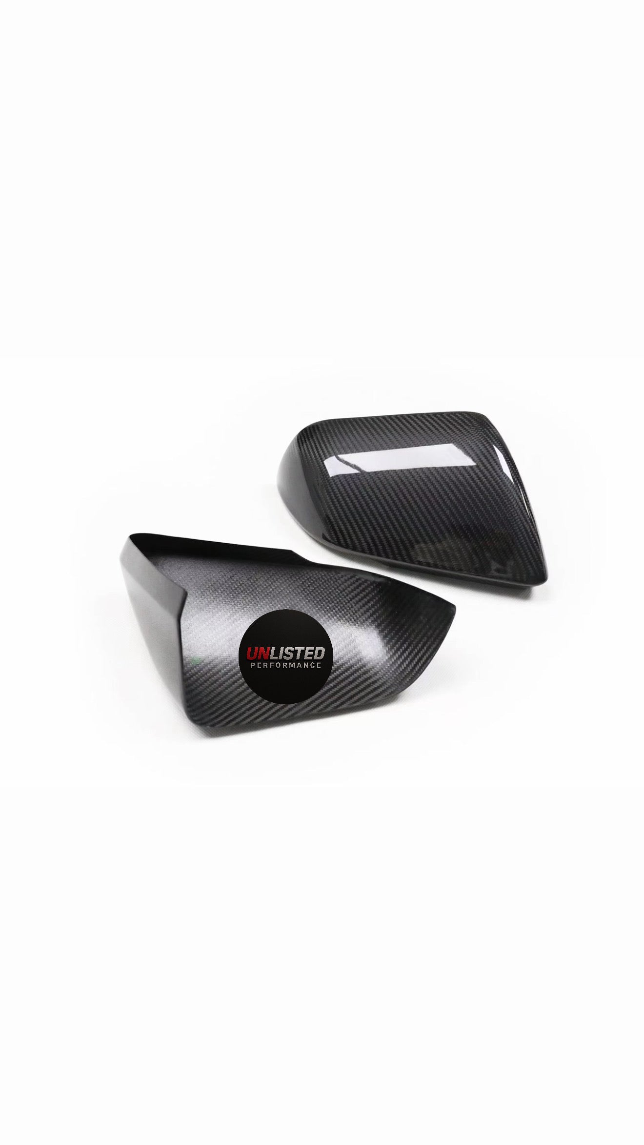 2015–2023 MUSTANG OEM STYLE CARBON FIBER MIRROR STICK ON REPLACEMENT (turn signal version)