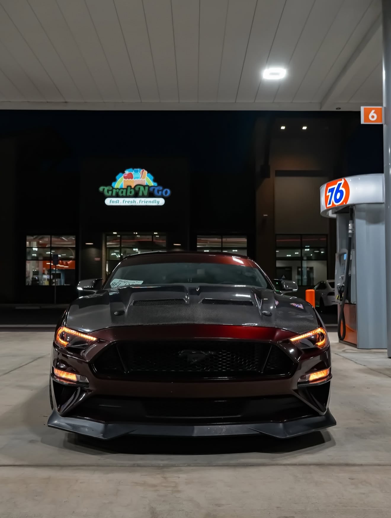 MUSTANG SUPER SNAKE CARBON FIBER HOOD
