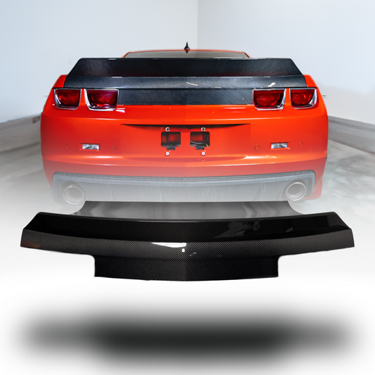2010-2013 Camaro Type-X Double Sided Gloss Carbon Fiber Trunk W/ Integrated Spoiler