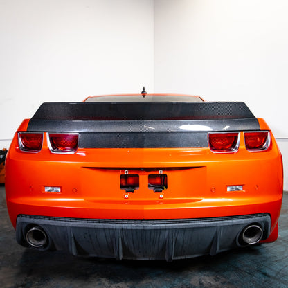 2010-2013 Camaro Type-X Double Sided Gloss Carbon Fiber Trunk W/ Integrated Spoiler