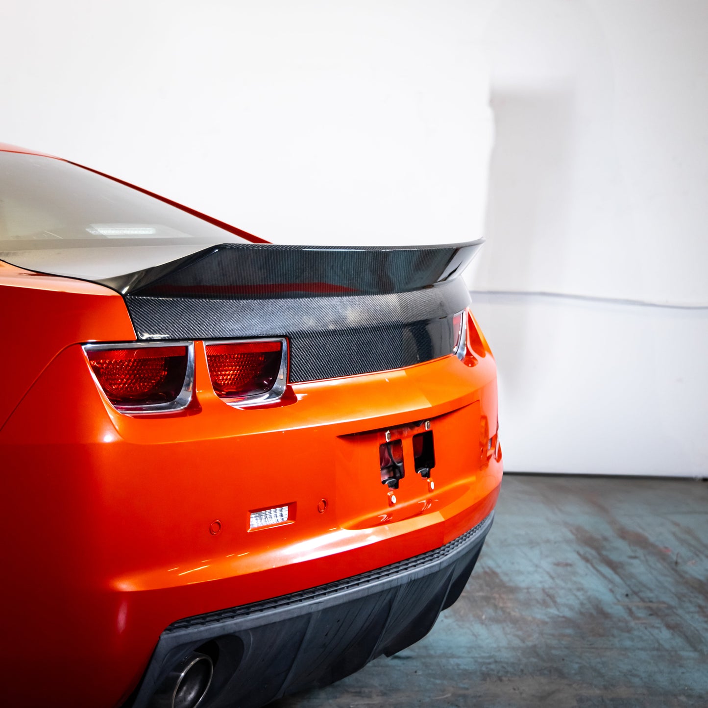 2010-2013 Camaro Type-X Double Sided Gloss Carbon Fiber Trunk W/ Integrated Spoiler