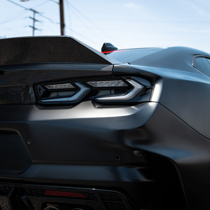 2016-2024 Camaro Type-X Double Sided Gloss Carbon Fiber Trunk W/ Integrated Spoiler