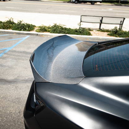 2016-2024 Camaro Type-X Double Sided Gloss Carbon Fiber Trunk W/ Integrated Spoiler