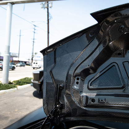 2016-2024 Camaro Type-X Double Sided Gloss Carbon Fiber Trunk W/ Integrated Spoiler