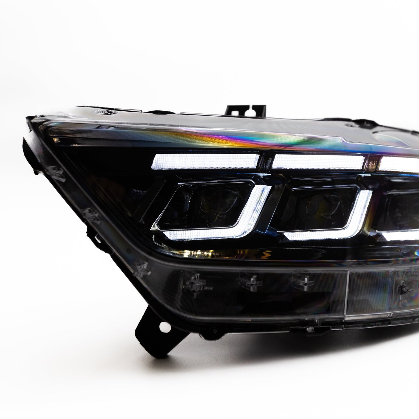 2015-2017 Ford Mustang Projector Headlights S650 Style LED Amber Sequential Turn Signals