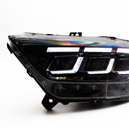 2015-2017 Ford Mustang Projector Headlights S650 Style LED Amber Sequential Turn Signals