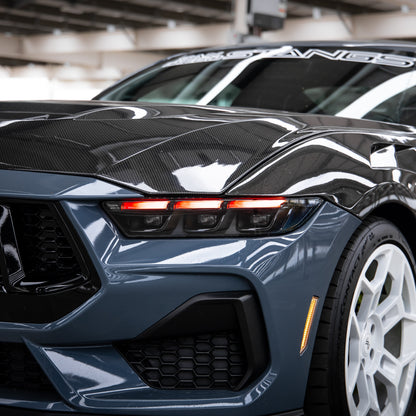 2024+ Ford Mustang S650 RGB Headlights With Gloss Black Housing (Pair)