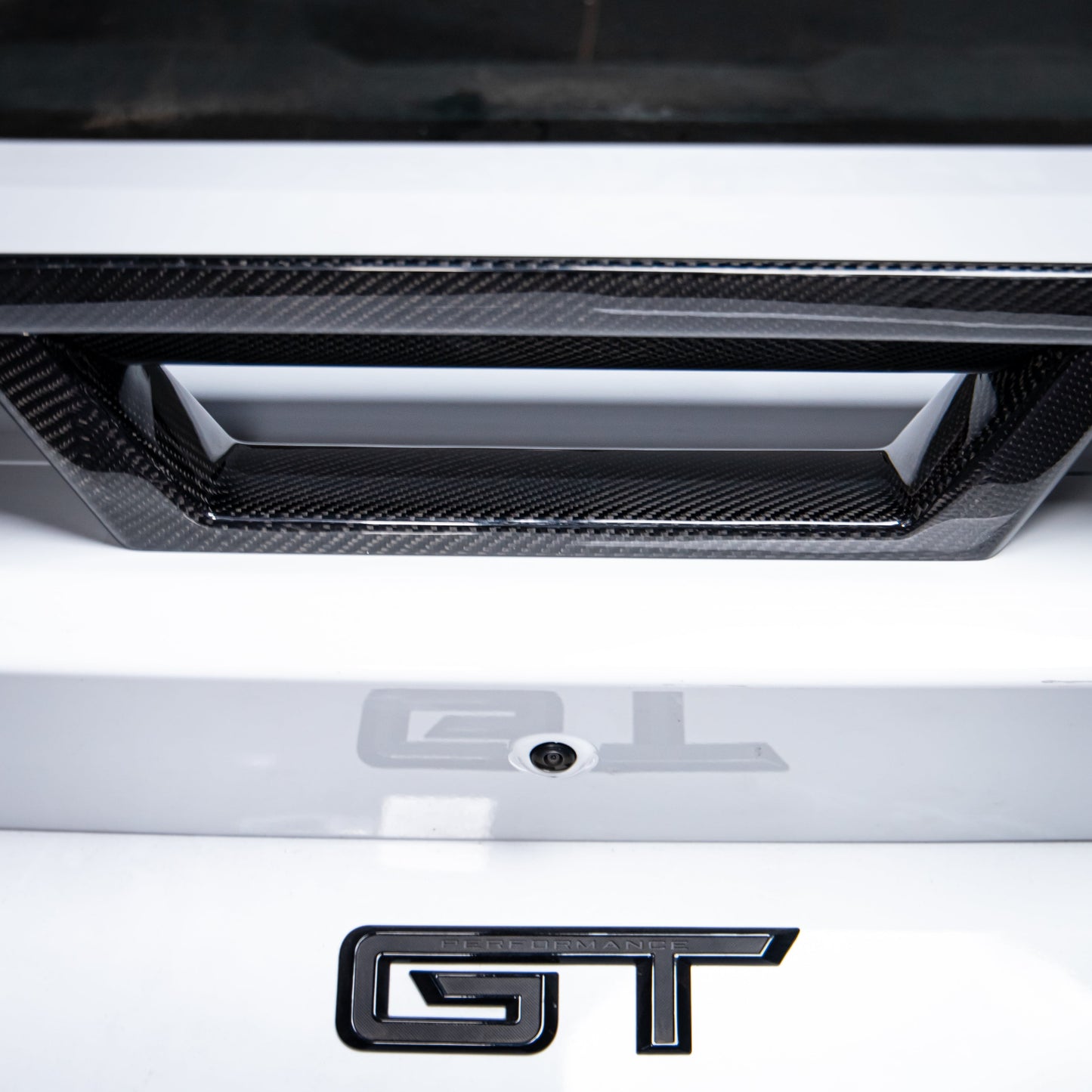 2024+ Mustang S650 Dark Horse Rear Spoiler Gloss Carbon Fiber 2pcs