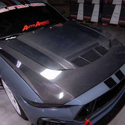 2024-2025 Mustang S650 Type-LM Carbon Fiber Double Sided Hood