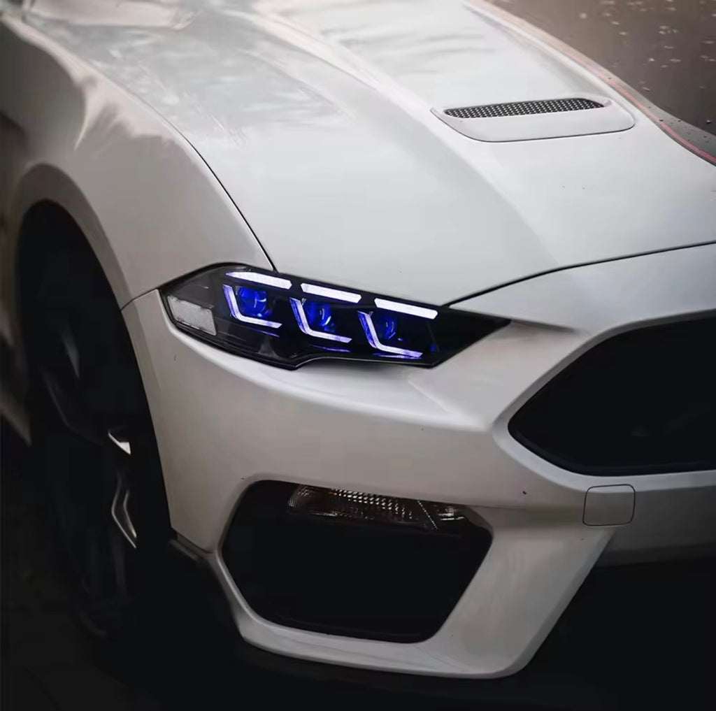2015-2023 FORD MUSTANG S650 STYLE HEADLIGHTS (RGB)