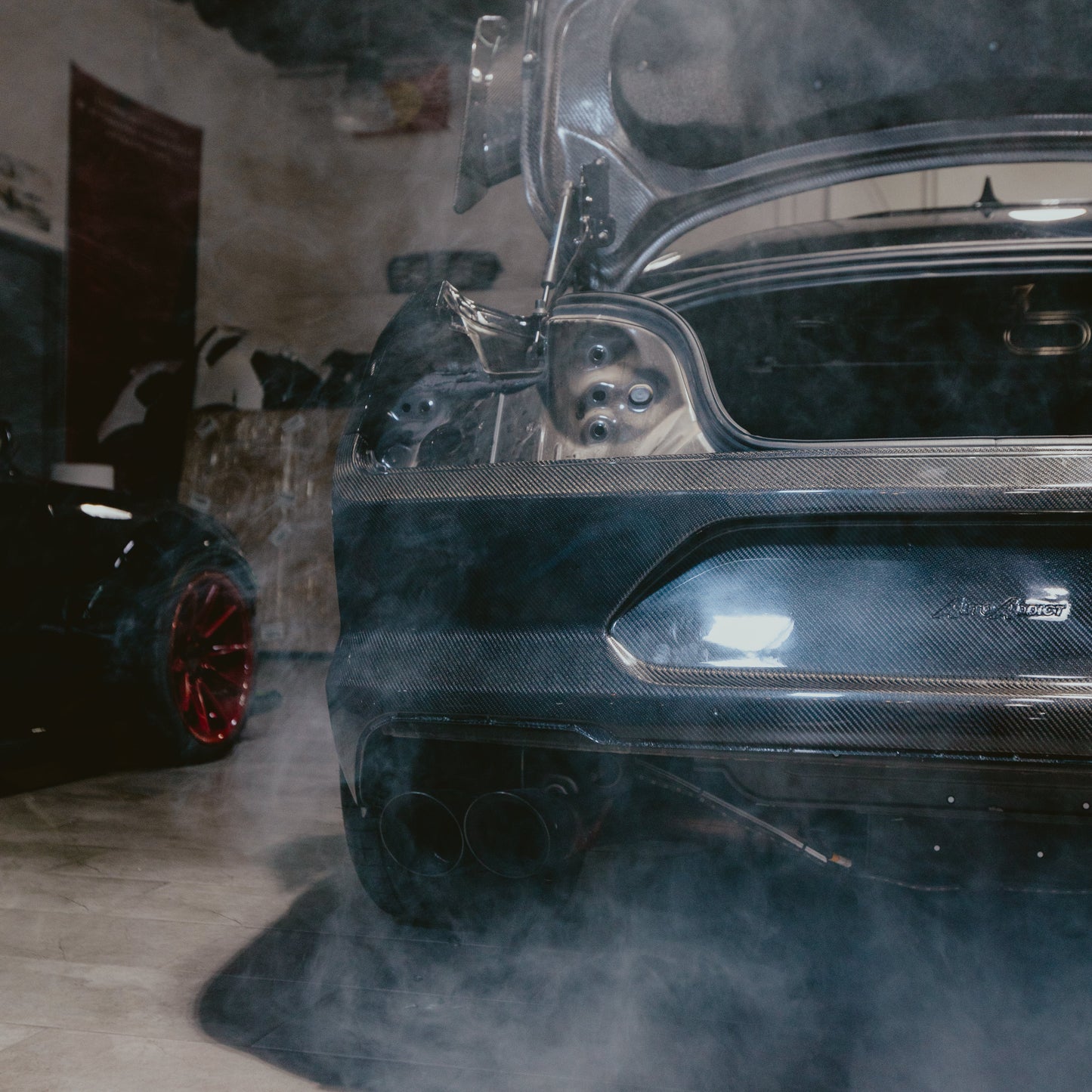 2015-2023 Ford Mustang GT500 Style Double Sided Full Carbon Fiber Track Package Rear Bumper Conversion