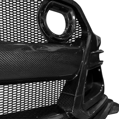 2018-2023 Ford Mustang GT500/Mach1 Combo Double Sided Full Carbon Fiber Track Package Front Bumper Conversion