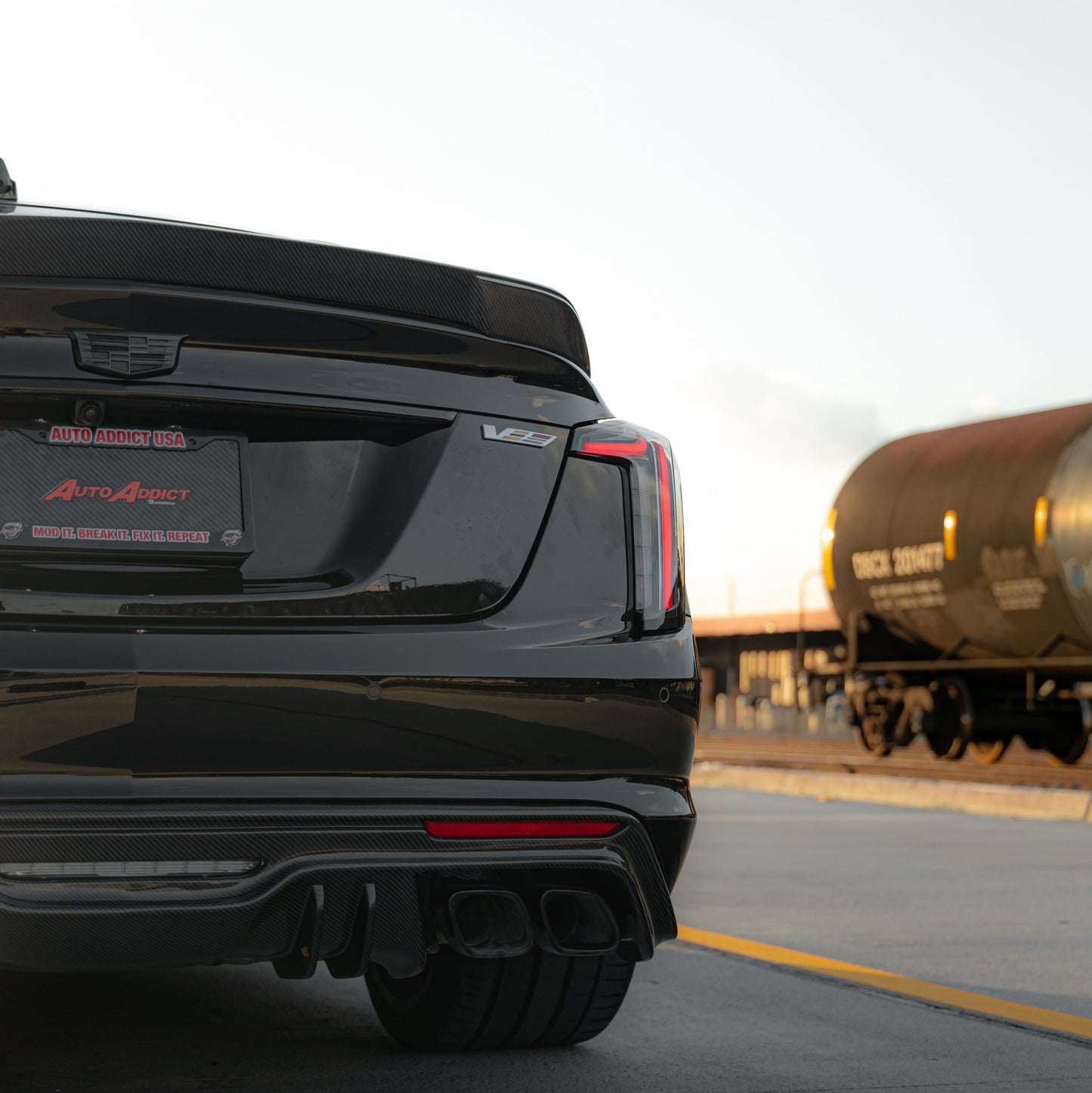 2022-2025 Cadillac CT5-V Blackwing Type-ST Carbon Fiber Rear Diffuser