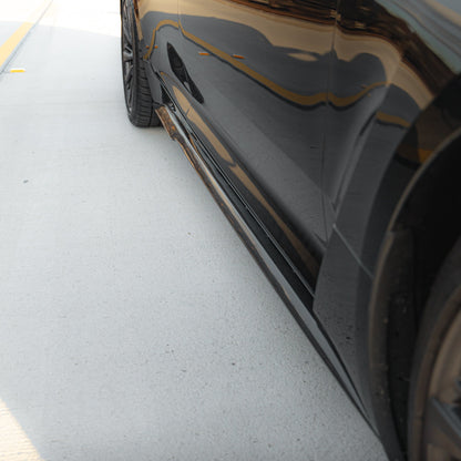 2022-2025 Cadillac CT5-V Blackwing Type-ST Gloss Carbon Fiber Side Rocker Panel Extensions