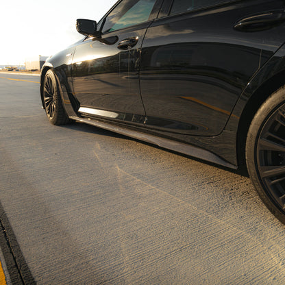 2022-2025 Cadillac CT5-V Blackwing Type-ST Gloss Carbon Fiber Side Rocker Panel Extensions