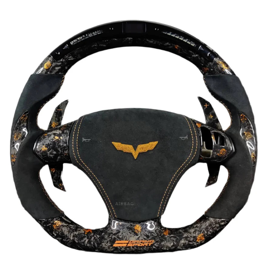 CUSTOM LED CARBON FIBER STEERING WHEEL