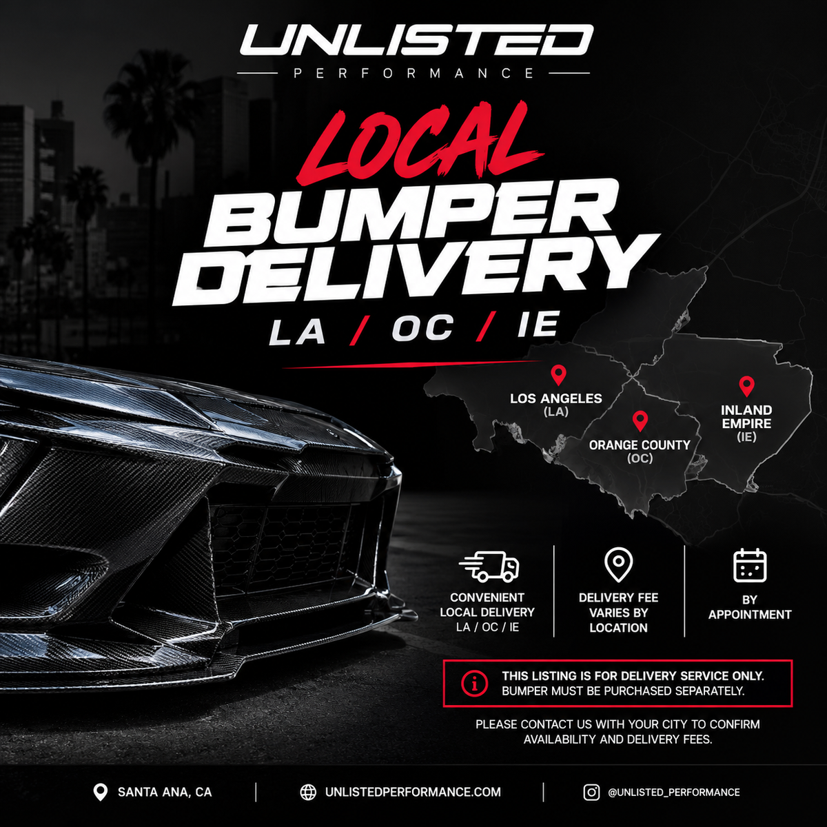 BUMPER DELIVERY (LA,OC,IE) Areas
