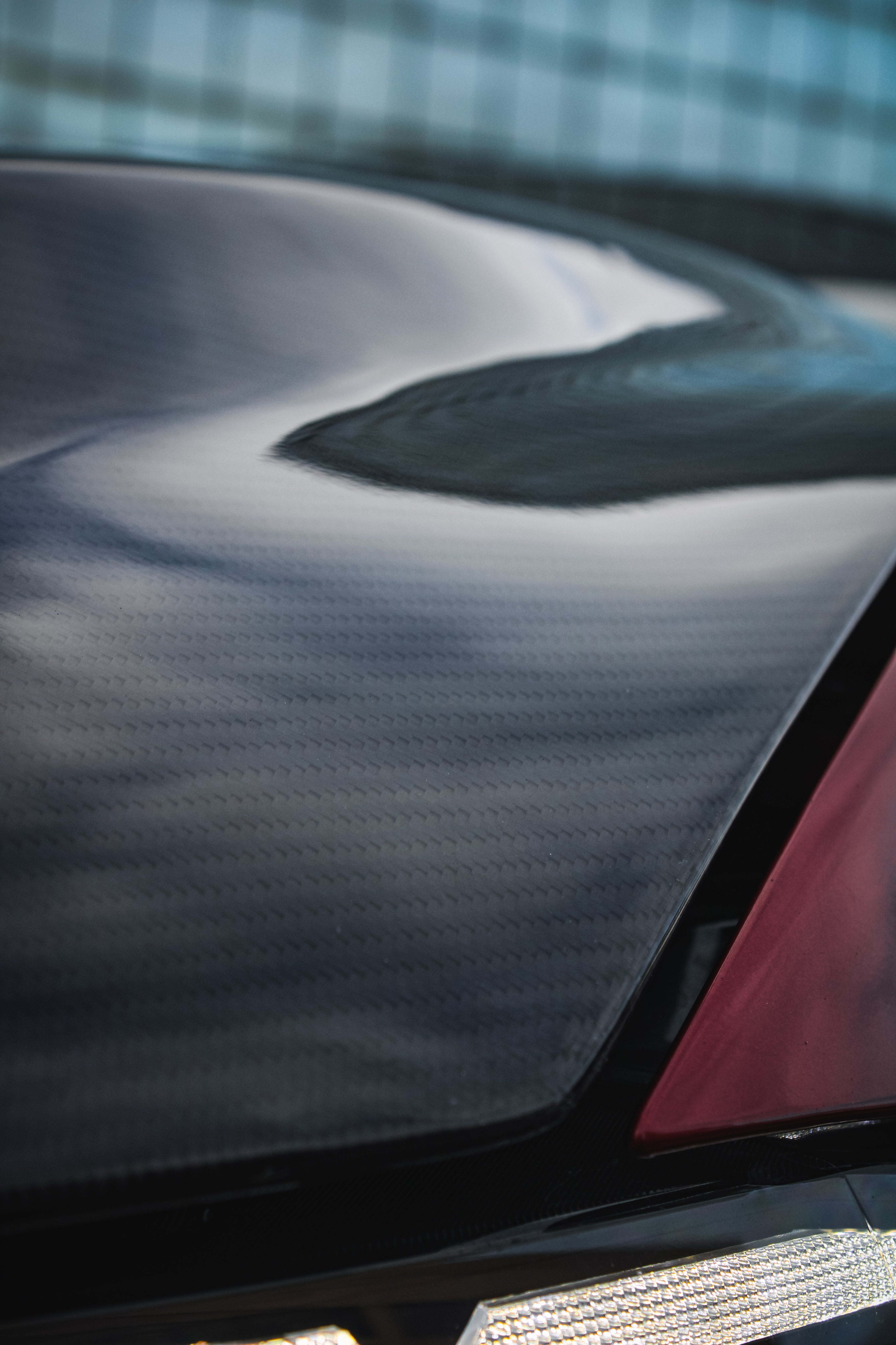 MUSTANG AMS CARBON FIBER HOOD