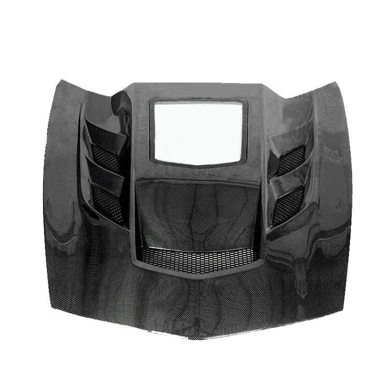 2014-2019 CORVETTE C7 VENTED CARBON FIBER HOOD W/WINDOW