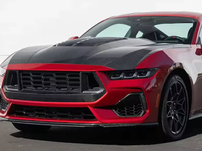 2024+ MUSTANG GT500 STYLE CARBON FIBER HOOD