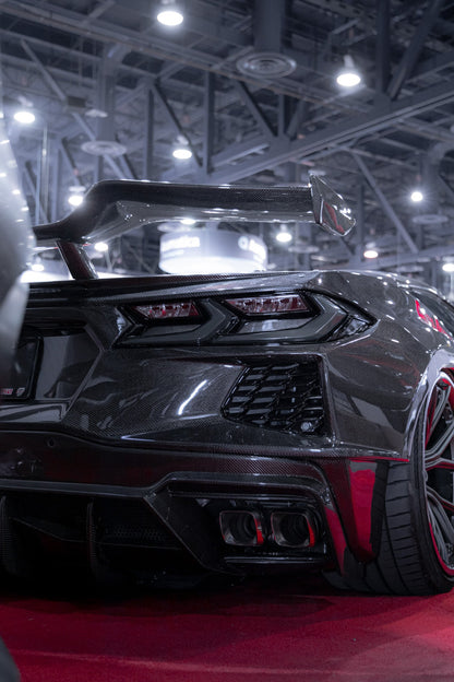 2020-2024 Corvette C8 Deluxe Wide Track Package Full Carbon Fiber Kit Bumper to Bumper