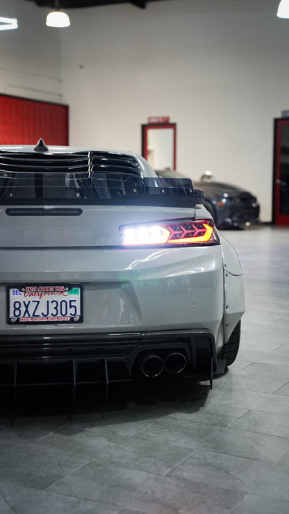 2016-2018 Chevy Camaro Smoke Stryker LED Taillights Sequential Turn Signals