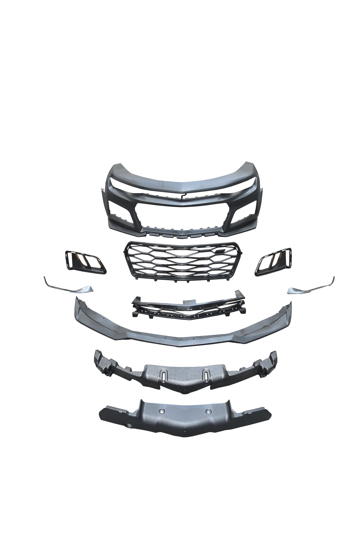 2019-2025 Chevy Camaro ZL1 Front Bumper Conversion 9pcs Full Kit for RS Headlights