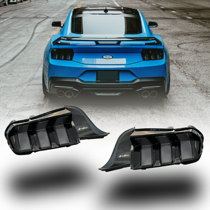 2024-2025 Mustang S650 Euro Style Taillights Amber Turn Signal Sequential