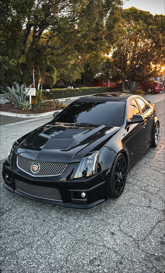 2008-2012 CADILLAC CTS V STYLE CARBON FIBER HOOD