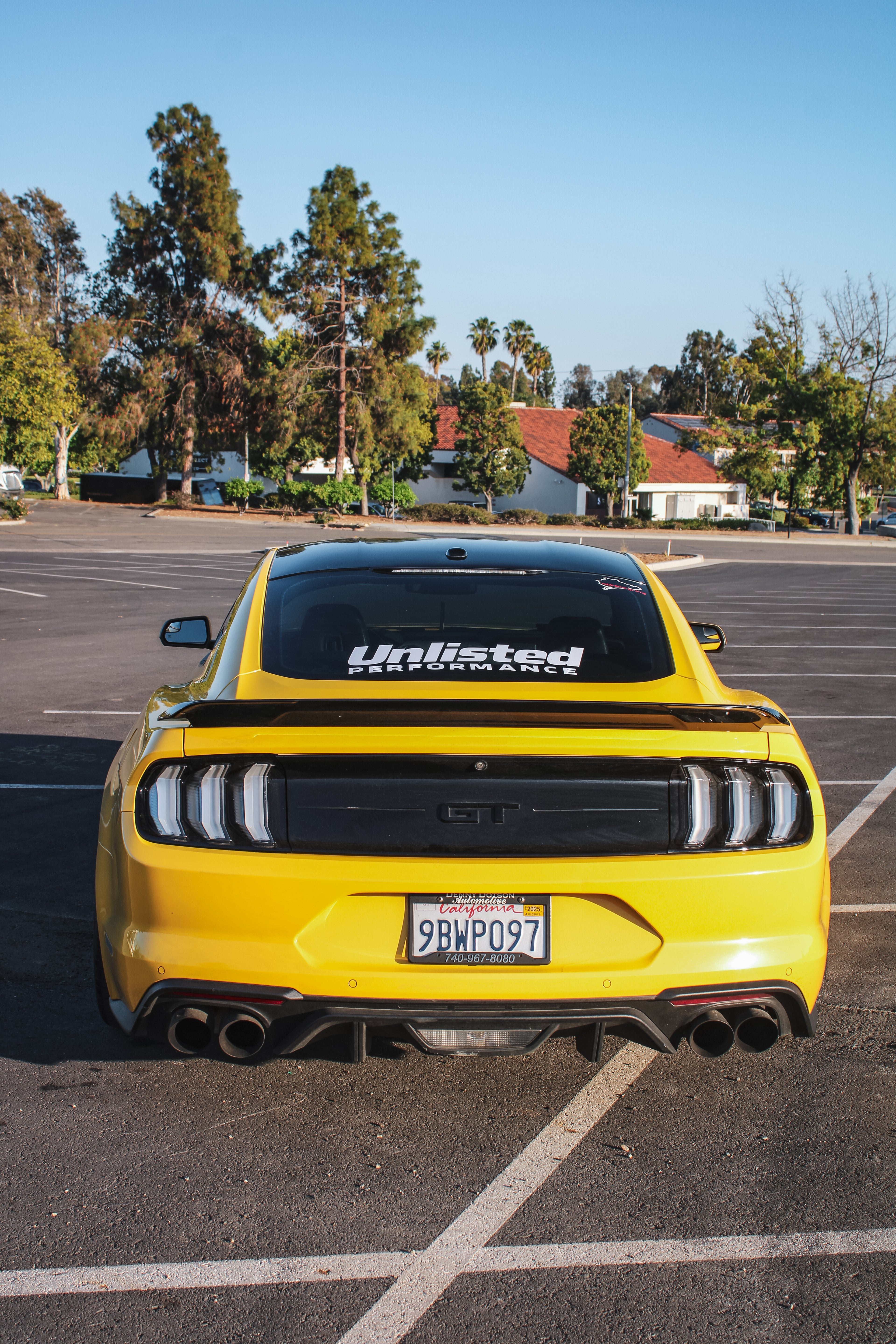 2015-2023 FORD MUSTANG EURO TAILIGHTS SINGLE MODE (Red Turn Signal)