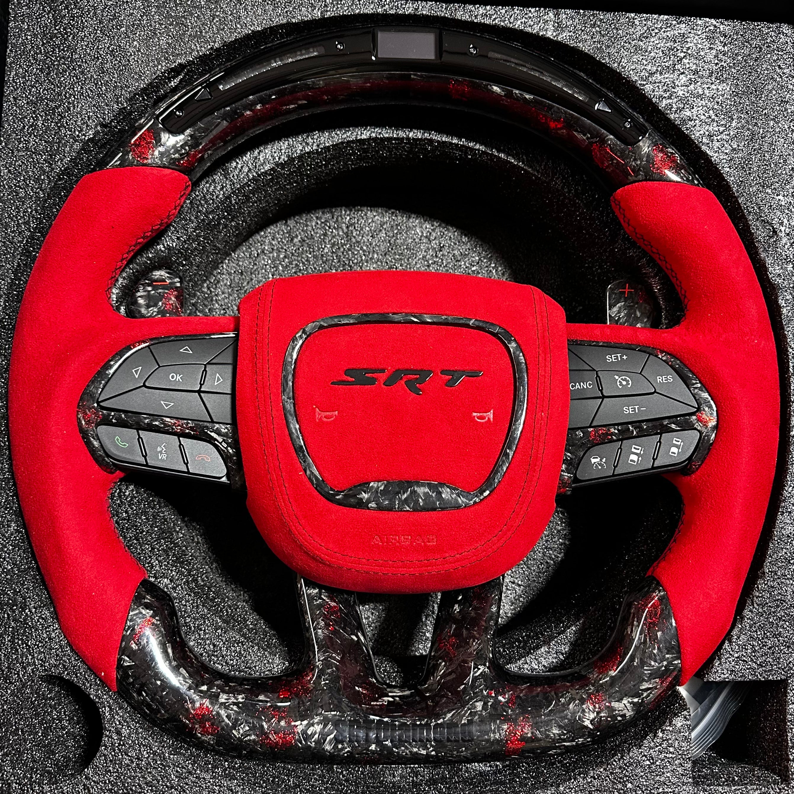 CUSTOM LED CARBON FIBER STEERING WHEEL