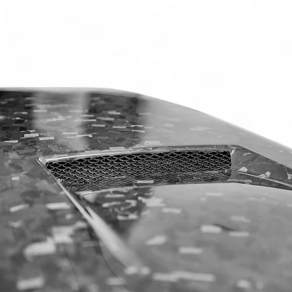 MUSTANG SUPER SNAKE FORGED CARBON FIBER HOOD