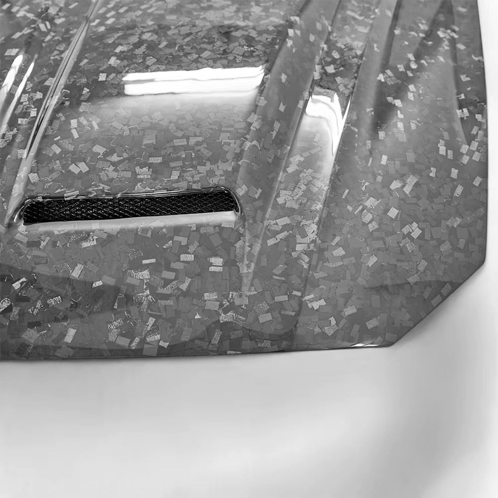 MUSTANG SUPER SNAKE FORGED CARBON FIBER HOOD