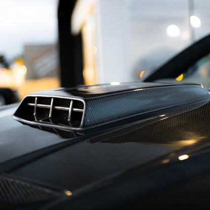 2021-2022  Ford Mustang MACH 1 Double Sided Type-OE Carbon Fiber Hood