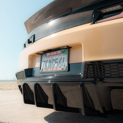 2014-2015 Chevy Camaro Evo Style Shark Fins Rear Diffuser Quad/Single Tips