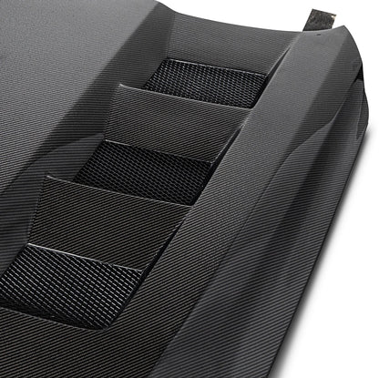 2020-2024 Cadillac CT5 / V-Blackwing Type-Terminator Double Sided Gloss Carbon Fiber Hood