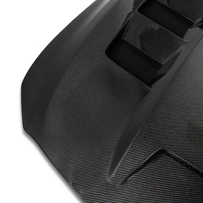 2020-2024 Cadillac CT5 / V-Blackwing Type-Terminator Double Sided Gloss Carbon Fiber Hood