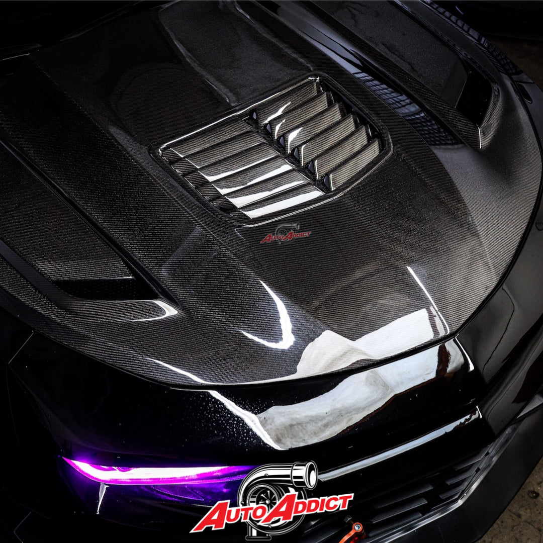 2016-2024 CHEVY CAMARO TYPE-T2 FULL CARBON FIBER HOOD