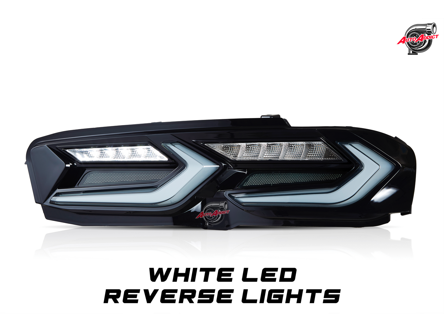 2019-2025 CHEVY CAMARO UMBRA LED TAILLIGHTS GLOSS BLACK/SMOKE LENS