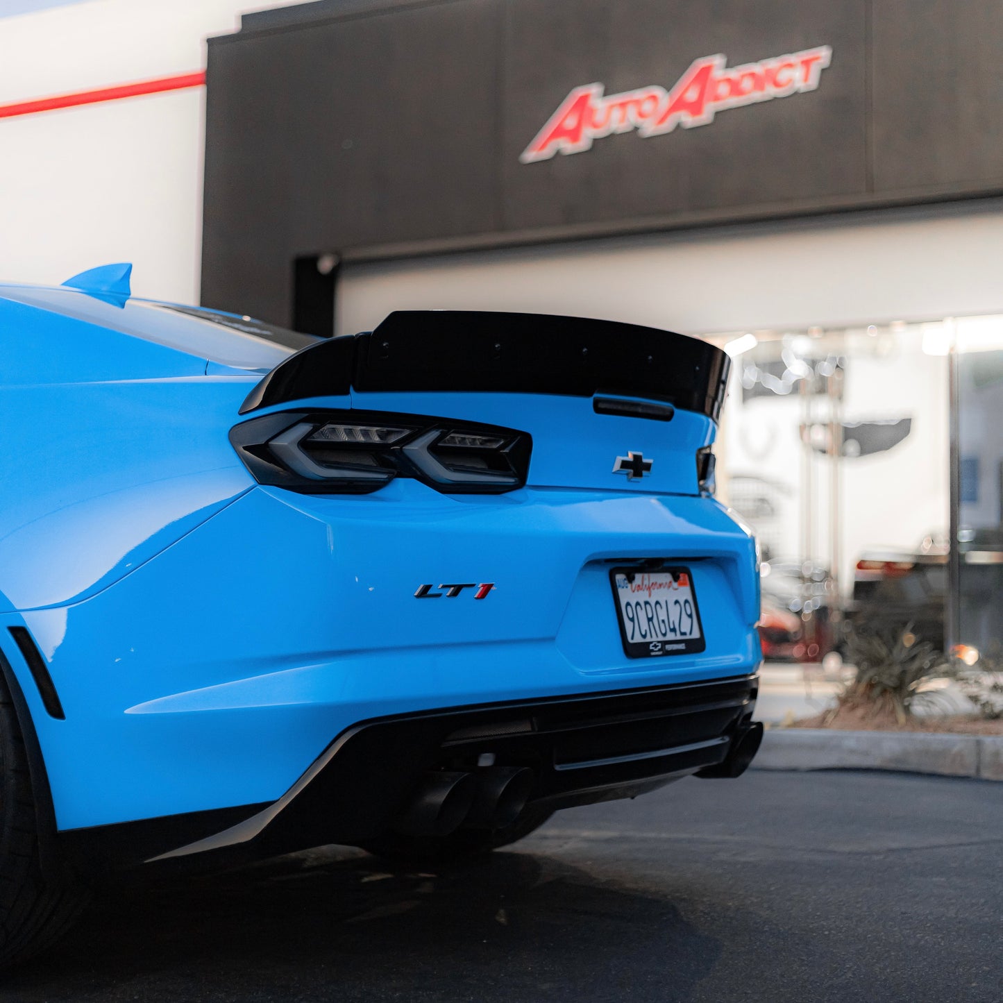 2019-2025 CHEVY CAMARO UMBRA LED TAILLIGHTS GLOSS BLACK/SMOKE LENS