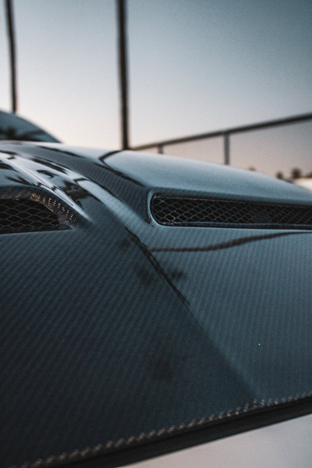 MUSTANG SUPER SNAKE CARBON FIBER HOOD